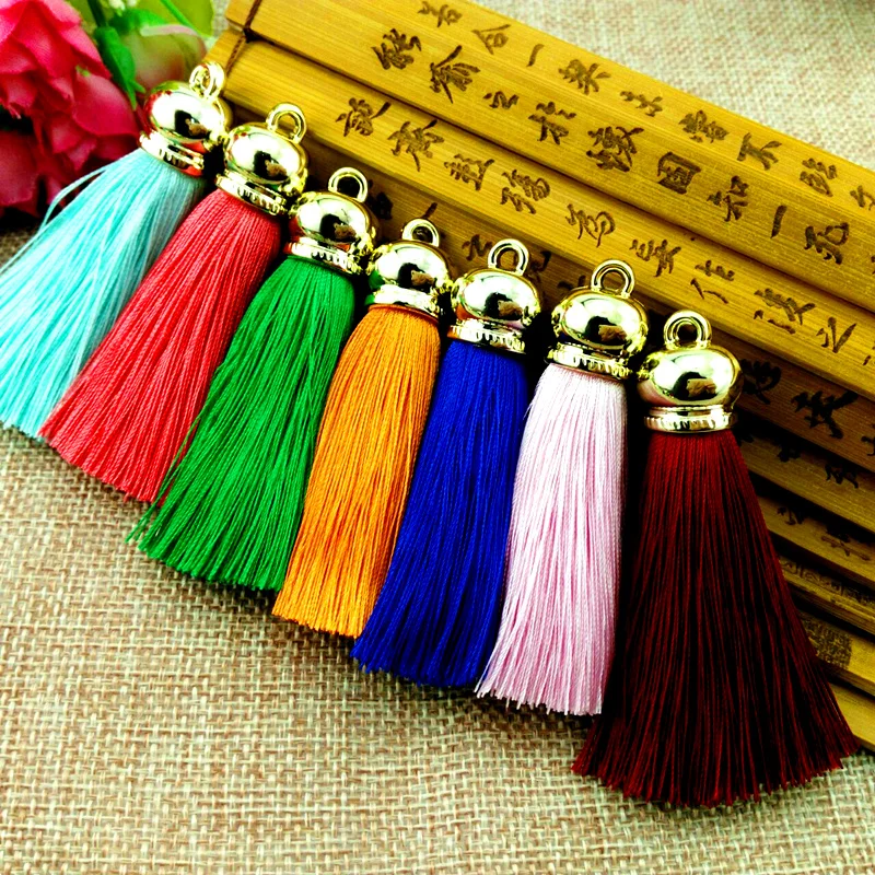 Silk Fringed Spike DIY Handmade Accessories Earrings Bag Dress