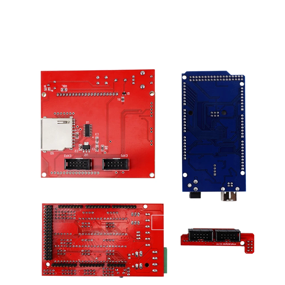 Ramps 2004/12864 Lcd Moederbord Kit Mega 2560 Ramps 1.4 Controller Moederbord A4988 Stepper Driver Module Voor 3D Printer Arduino