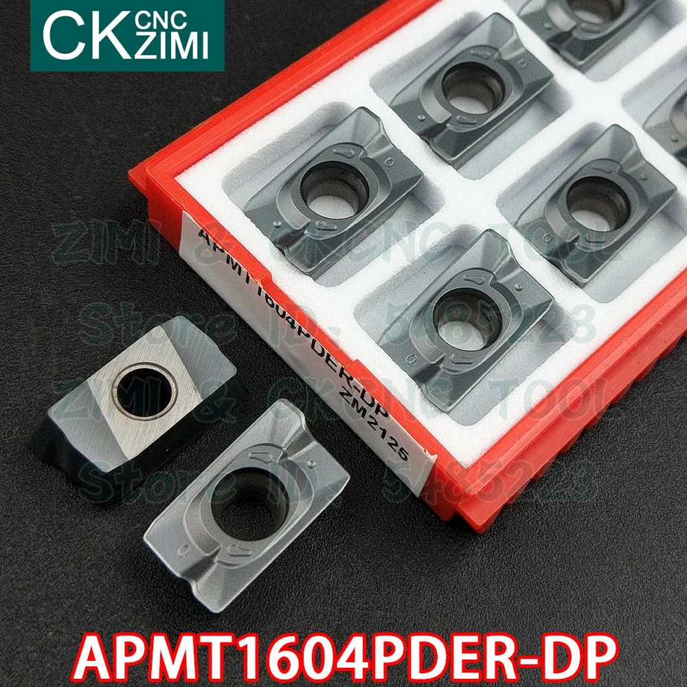 APMT1604PDER-DP ZM2125 APMT 1604 PDER DP ZM2125 карбидные вставки фрезерование вставляет инструменты CNC металлический токарный станок Индексируемые инструмент...