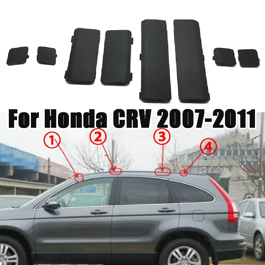 Wooeight Black Car Roof Luggage Rack Cap Delete Remove Cover Fit For Honda CRV CR-V 2007 2008 2009 2010 2011 Car Accessories