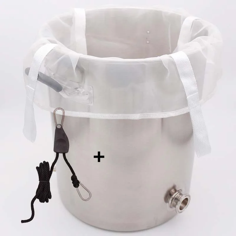 200 Micron Brew Bag for Kettles/Coolers + Ratchet Pulley 1/4\