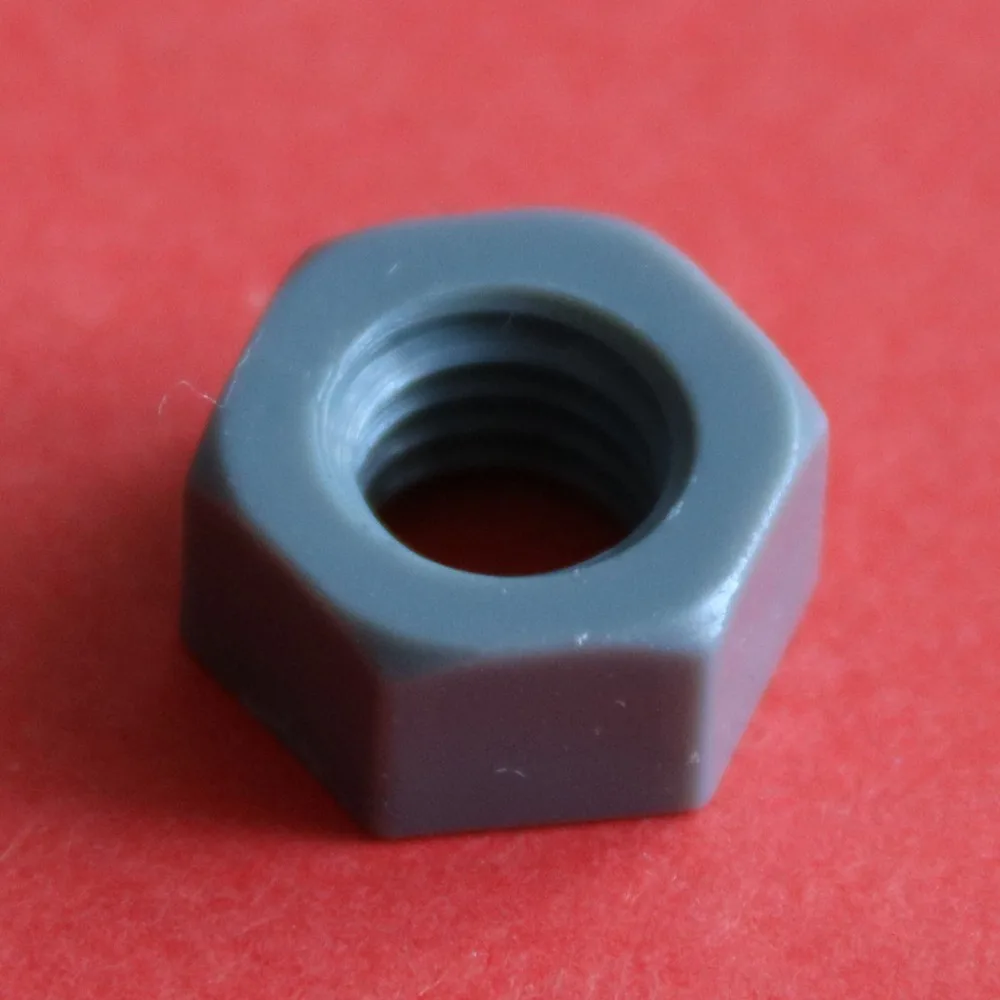 10PCS M3 M4 M5 M6 M8 M10 M12 M14 M16 M18 M20 DIN934 PVC Hard Polyvinyl Chloride Hexagon Metric Thread Nut
