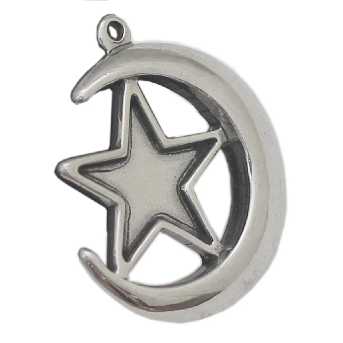 beadsnice Stainless Steel Pendant Charm Mens Star and Moon necklace pendant ID 39696