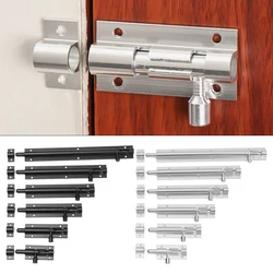 Black Silver Barrel Bolt 2/3/4/5/6/8inch Aluminum Alloy Door Latch Hardware for Home Hardware Gate Safety Door Bolt Latch Lock