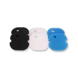 Compatible Sponge Pad Set Fit for Aqua One AQUIS 700/750 and 500/550 (2x White Wool, 2x Black Fine and 2x Blue Coarse)