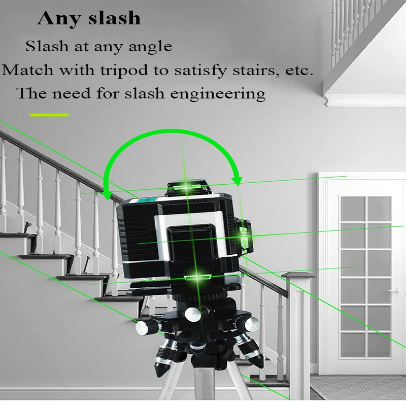 16 Lines Super Powerful Laser Level Device 4d Green Beam Laser Level 360 Vertical And Horizontal Self Leveling Cross Self Level