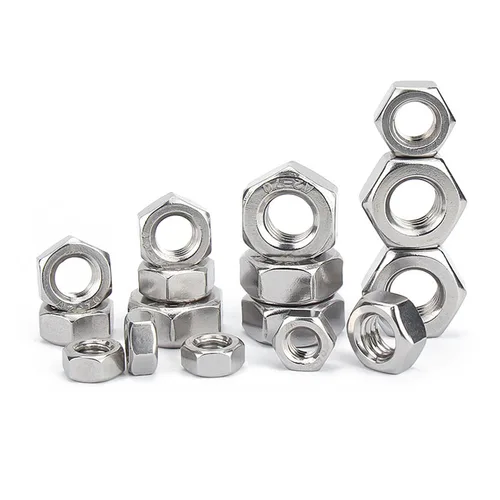 Imagen 2 del producto 1/2/5/10/25/50/100X M1 M1.2 M1.4 M1.6 M2 M2.5 M3 M3.5 M4 M5 M6 M8 M10 M12 M16 M20 M24 DIN934 304 Tuerca hexagonal de acero inoxidable