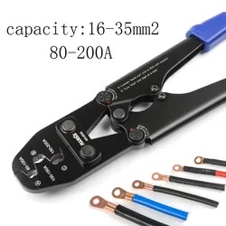 IWS-8200A Battery Lugs and Open Barrel Connectors Crimping Tools works with Wire AWG 5-3 Electrical Cable Crimper Tools