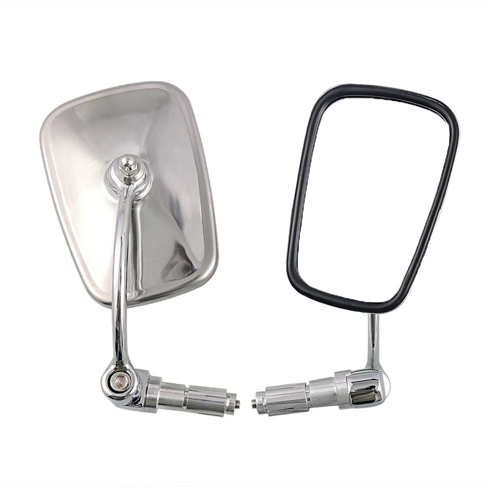 Motorcycle Side Mirrors Motorbike Rearview Bar End Mirrors For Cruiser Chopper Bobber Cafe Racer CBR CRF YZF For ATV CF