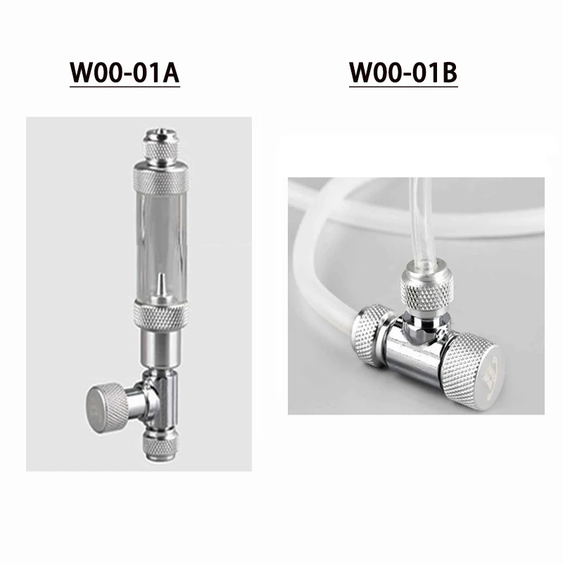 Aquarium needle valve regulator CO2 system carbon dioxide fine-tuning single-head double-headed needle valve fine-tuning switch