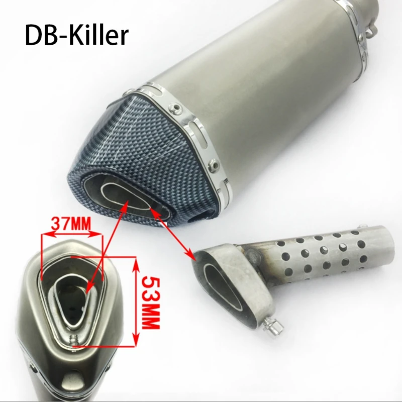 

42/45/48mm upgrade Silencer DB Killer or Motorcycle Exhaust Pipe Muffler Systems Escape Moto Slip-On accessories