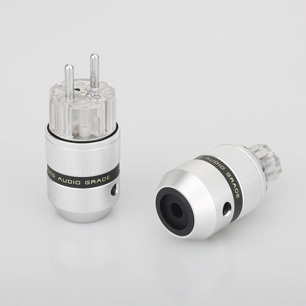 Pair Audiocrast, алюминиевое родиевое покрытие, EU Schuko, штепсельная Вилка питания + IEC, штепсельная вилка