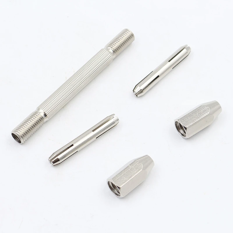 Upgraded Mini Micro Manual Gimlet Double End Pin Vice Drill Hand Drilling Tool 0-3.1 mm Multipurpose Clock Repair Kit 517A