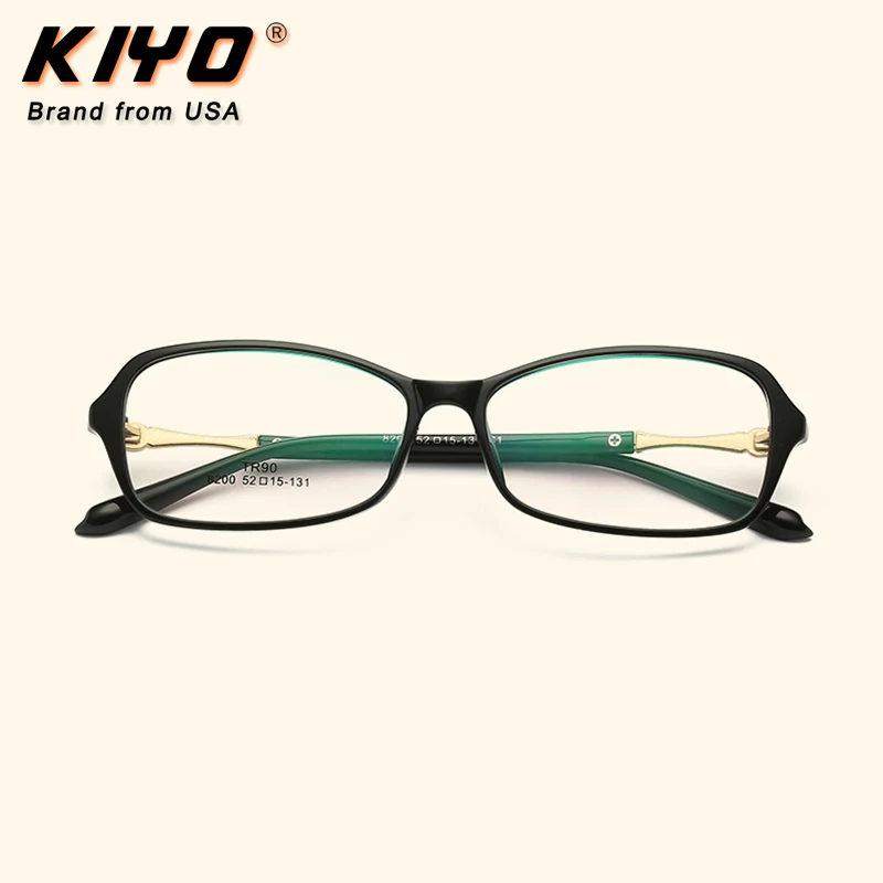 KIYO Brand 2020 New Women Men Fashion Optical Frame TR90 Eyeglasses Frames Square Spectacles Glasses High Quality Eyewear 8200