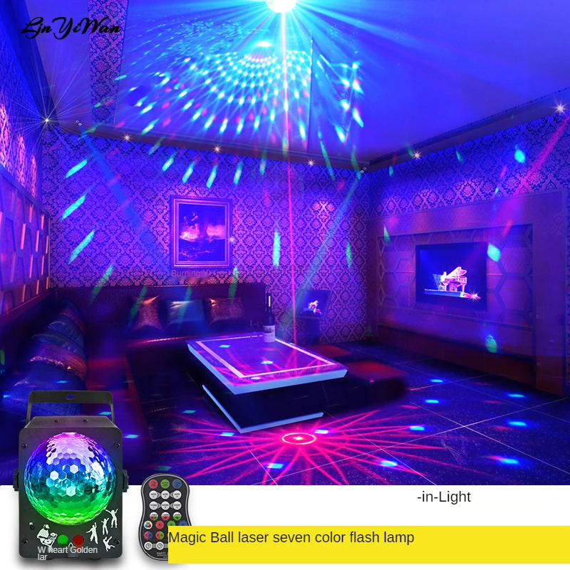 

Magic ball laser light projection lamp 60 in 1 pattern starry sky projector stage jump di atmosphere light