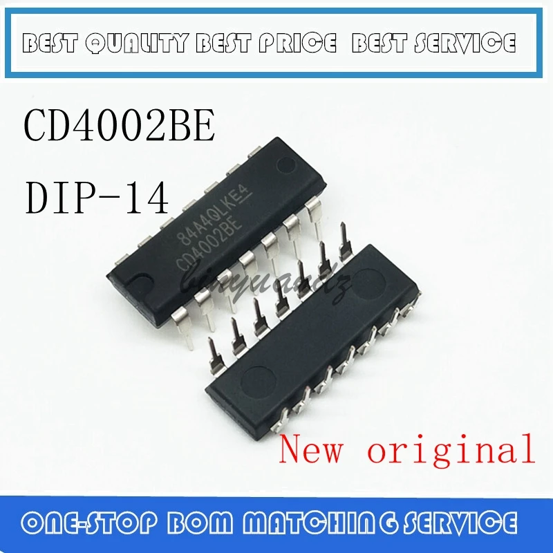 20PCS 50PCS  CD4002BE CD4002B CD4002 DIP-14 New original