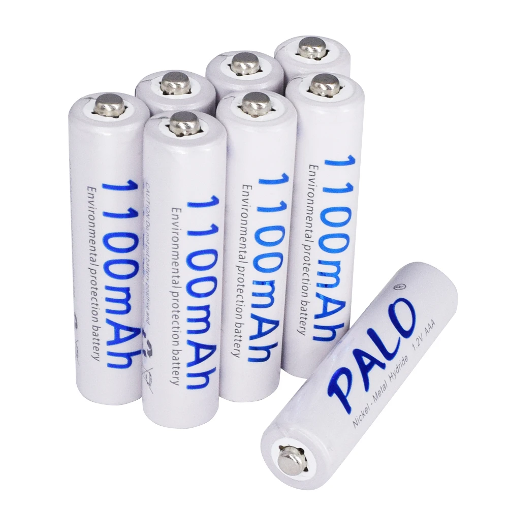 NI-MH 충전식 AAA 배터리, AAA 3A ni mh nimh 1.2V, 1.2 볼트, 오리지널 고용량 전류 배터리, 1100mAh, 2-16 개
