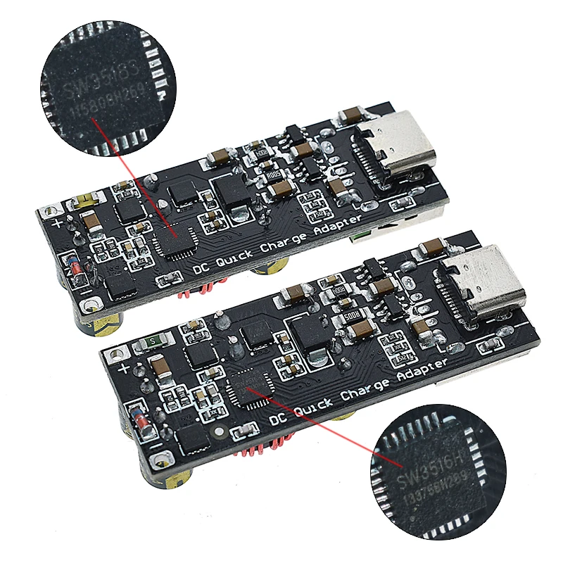 Imagem -03 - Usb Tipo-c Adaptador de Carga Rápida 35v Step Down Buck Boost Módulo para Huawei Scp Fcp Apple pd Qualcomm Qc4.0 Qc3.0