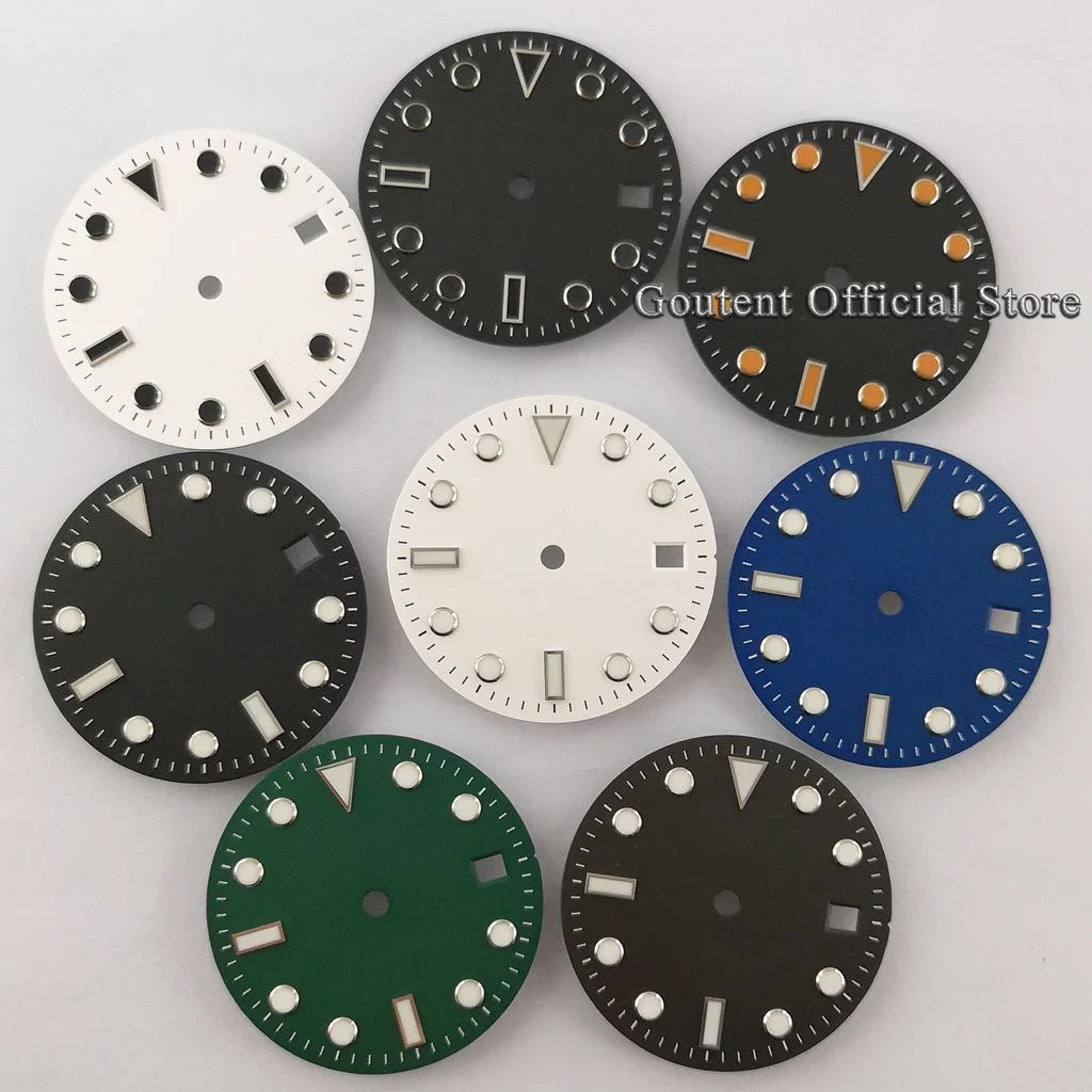 New Goutent 28.5mm Sterile Watch Dial For NH35/NH35A ETA2824/2836 Miyota 8205/8215/821A DG2813/3804 Movement Watch Face