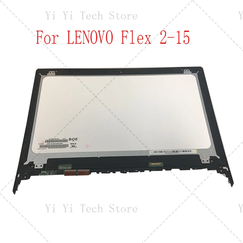 

Replacement lcd screen For Lenovo Flex 2 15 2-15 2-15D Front Bezel 1366*768 touch screen digitizer with frame assembly