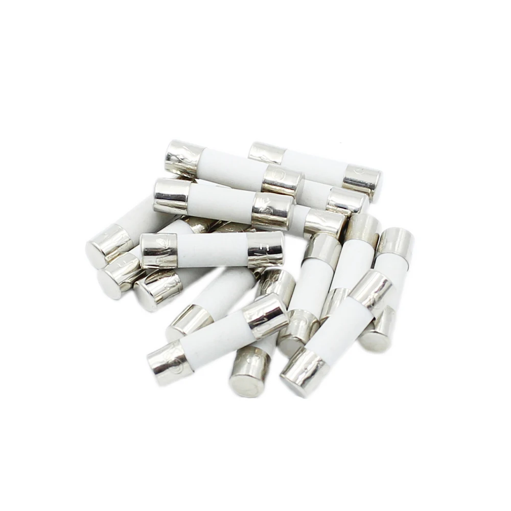 10PCS 5*20MM/6*30MM  Fast blow Ceramic Fuse  250V 0.1A 0.25A 0.5A 1A 1.5A 2A 2.5A 3A 3.15A 4A 5A 6A 6.3A 8A 10A 15A 16A 20A