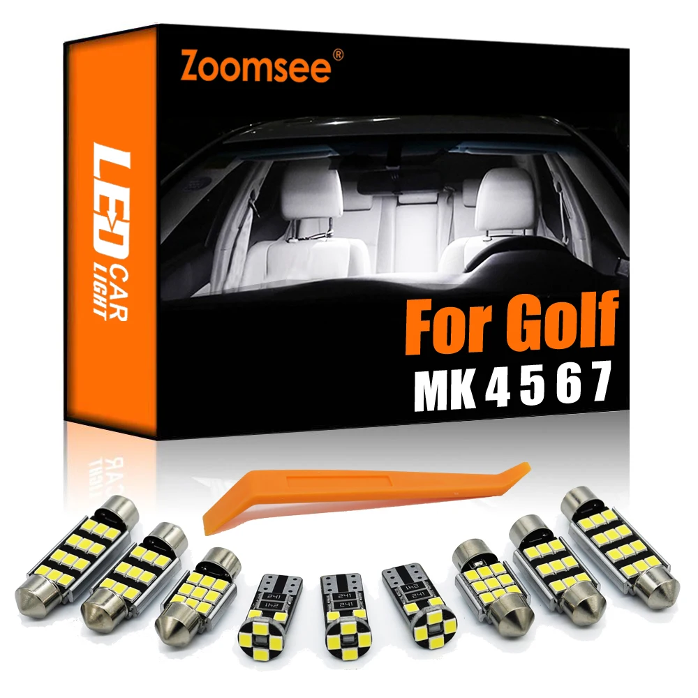 Zoomsee Canbus LED Interior For Volkswagen VW Golf 4 5 6 7 MK4 MK5 MK6 MK7 Vehicle Map Dome Reading Indoor Light Car Bulb Parts