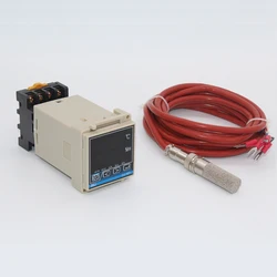 CJ-601 high temperature Din temperature and humidity controller Din Hygrometer & thermostat switch with high temperature sensor
