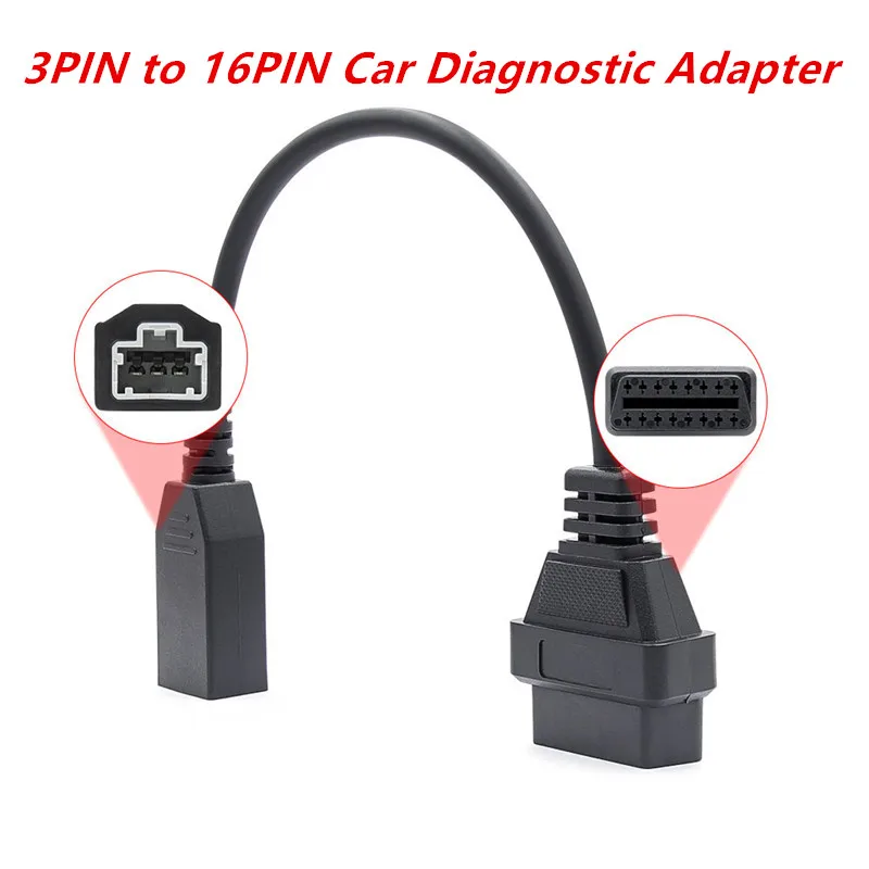 

Car Diagnostic Adapter Connector For Honda 3PIN to 16PIN Cable For Honda 3 PIN Auto Cable