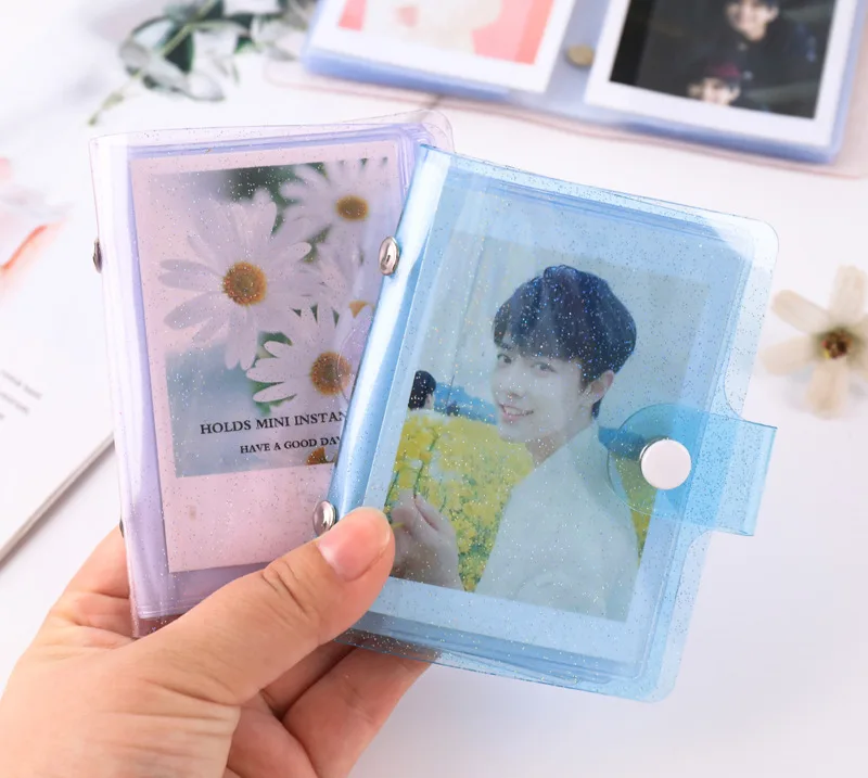 Cute Mini Holds 36 Photos Instax Album Jelly Color Photo Album for Mini Fuji Instax & Name Card 7s 8 25 50s Mini Photo Album