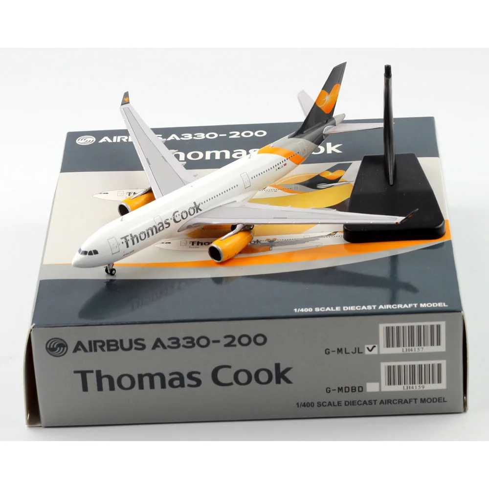 

1:400 Alloy Collectible Plane Gift JC Wings LH4157 Thomas Cook Airlines Airbus A330-200 Diecast Aircraft JET Model G-MLJL