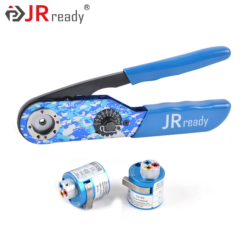 JRready Qualified to M22520/1-01 Crimping Tool Kit Terminal Crimping Standard Adjustable Indent Crimp For 12-26AWG ST1023