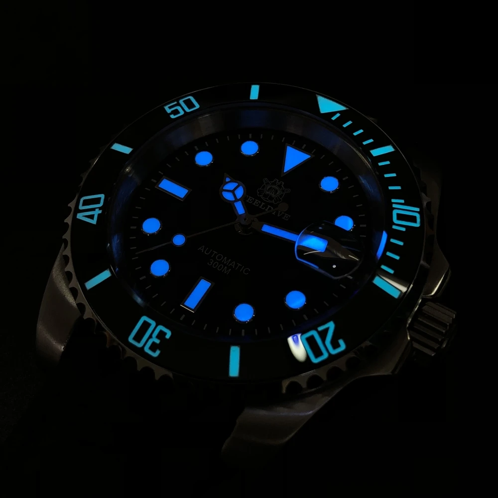 STEELDIVE mens dive watches luxury men automatic mechanical wrist watch 200m waterproof wristwatches Switzerland luminous clock