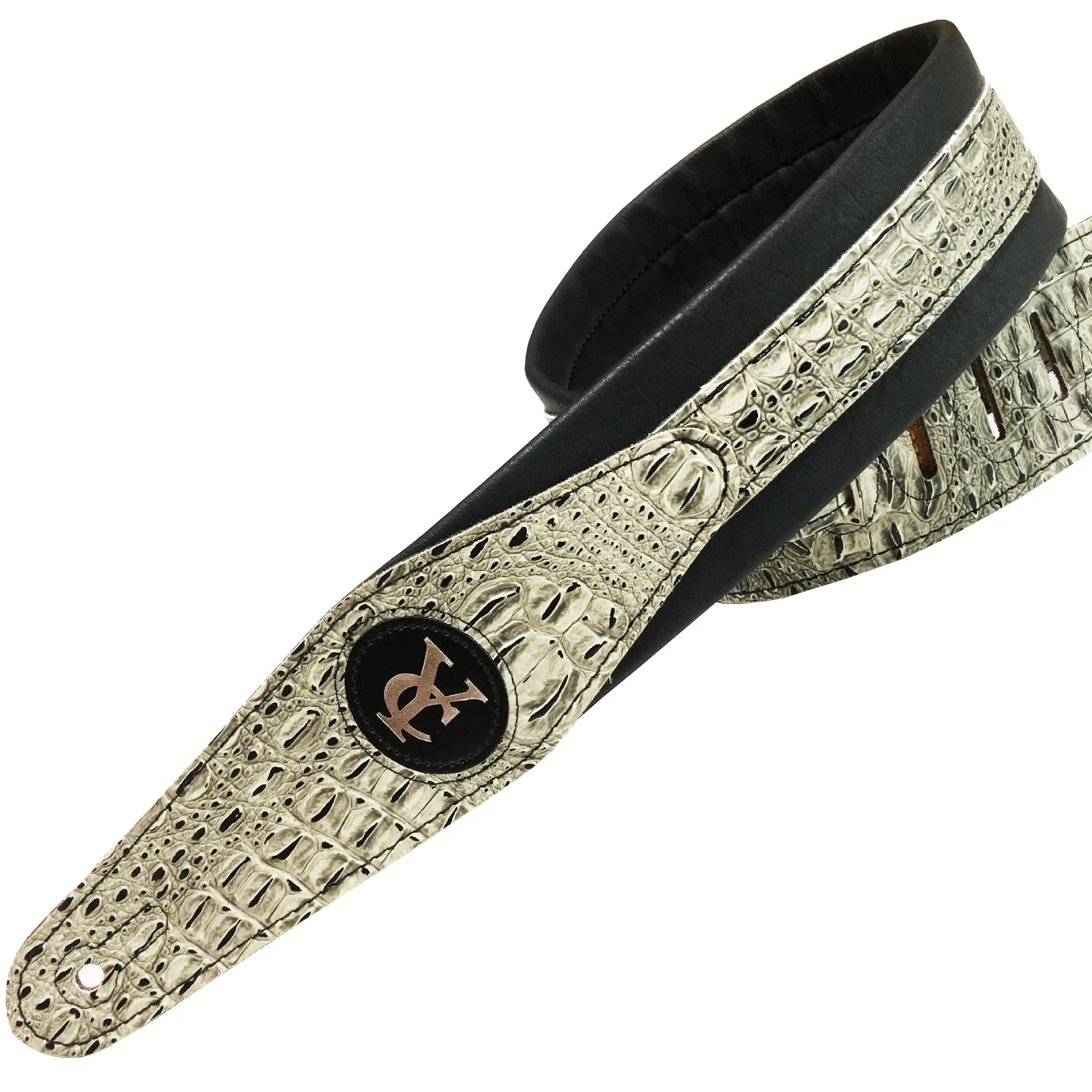 Bass Strap Crocodile Skin Embossed PU leather Electric Guitar Belt Acoustic Guitar Strap Accessories