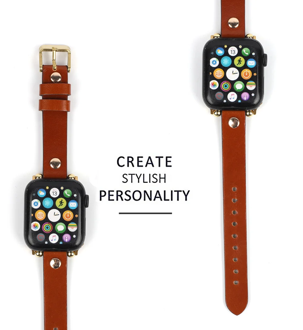 Women Genuine Leather Strap for Watch Band 44mm 40mm 42mm 38mm Series 4 3 2 1 for Strap Watchband