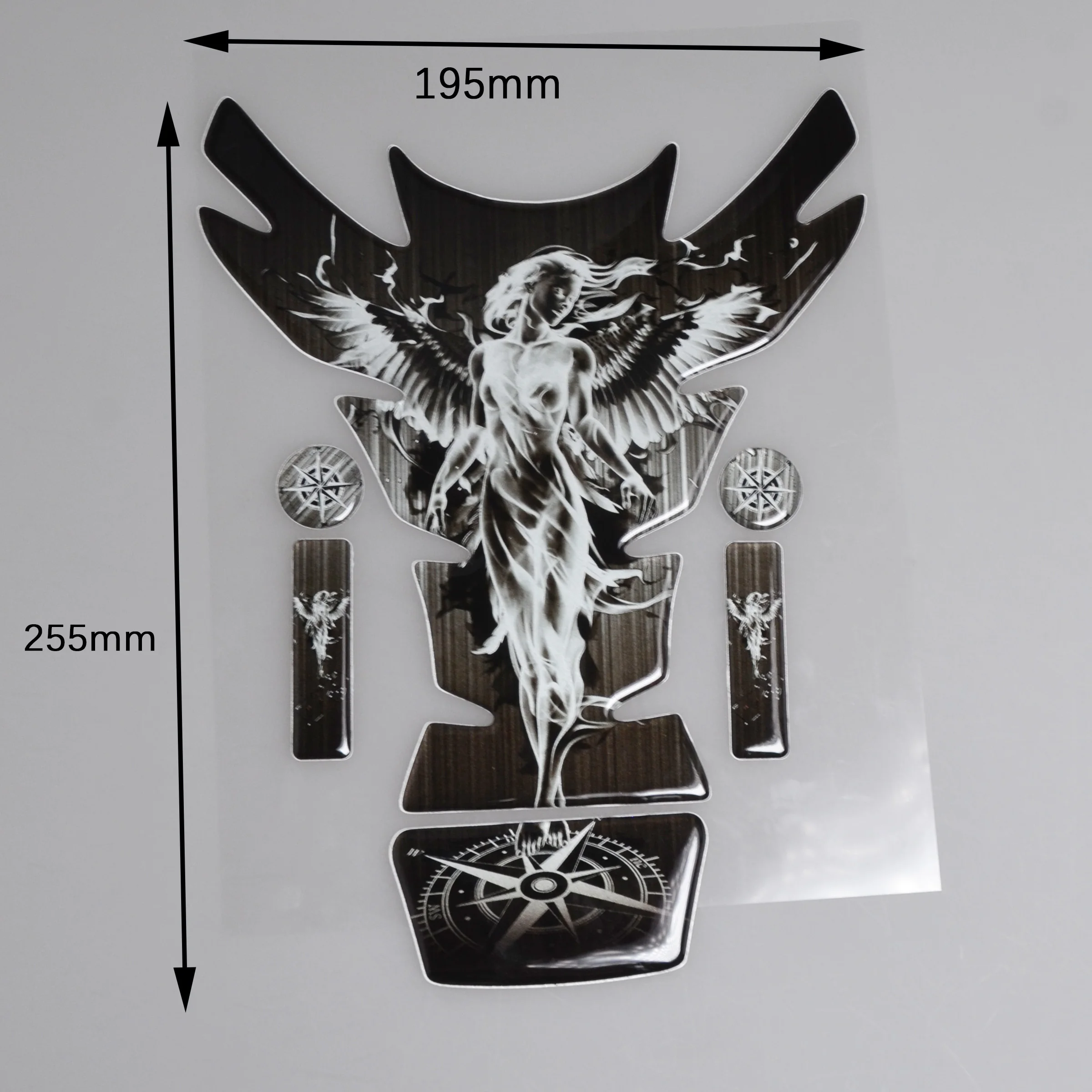 Motorcycle Universal Tankpad, tank pad, 3D Tank pad Stickers, Oil Gas Protector,Tank protector for SUZUKI YAMAHA free keychain