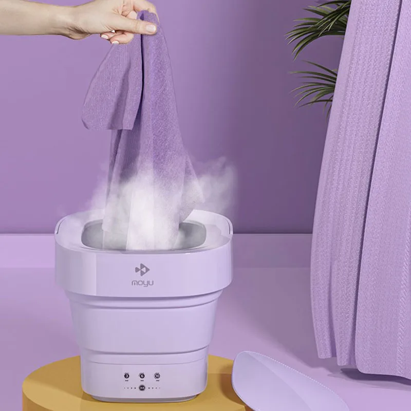 100-240V แบบพกพาพับเครื่องซักผ้าสมาร์ททำความสะอาดเครื่องซักผ้าชุดชั้นในถุงเท้าเสื้อผ้าเด็กทำความสะอาด Home Travel