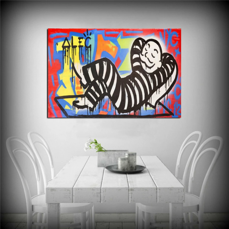 Alec Monopolys Jailbird HD Wall Art Canvas Poster Print Canvas Painting Decorative Picture for Office Living Room Home Decor