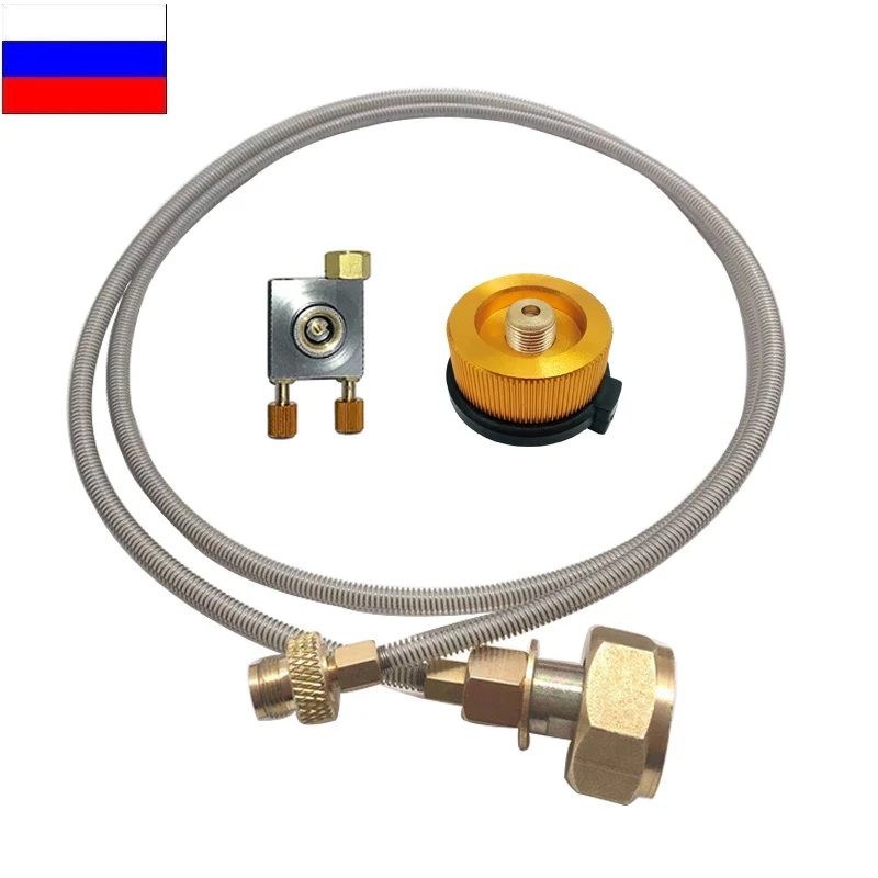 

Головка для преобразования газового бака на открытом воздухе Многоцелевой адаптер для плиты Заправка газового баллона Адаптер для баллона сжиженного нефтяного газа