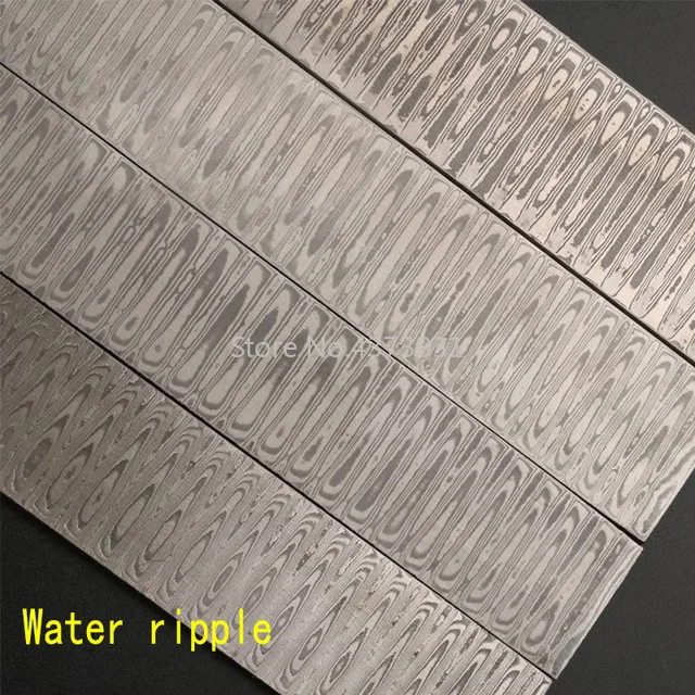 1piece Damascus steel DIY knife Making Spiral texture Sandwich Pattern steel Knife blade blank Kitchen knife Heat Treatment