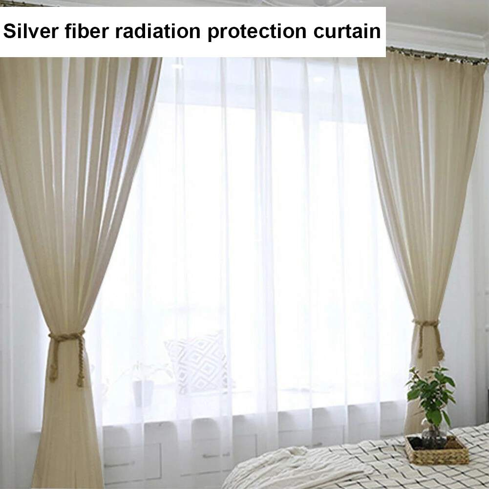 Reducing EMF Pure Silver Fiber Mesh Anti-radiation Fabric 5G Wifi Shielding Smart Meters Cell Towers Signal Protection