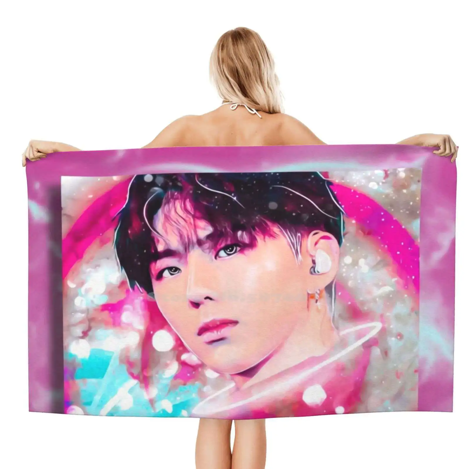 Monsta X Kihyun Soft Microfiber Fabric Travel Towel Kpop K Pop Yoo Kihyun Kihyun Monsta X Monsta X