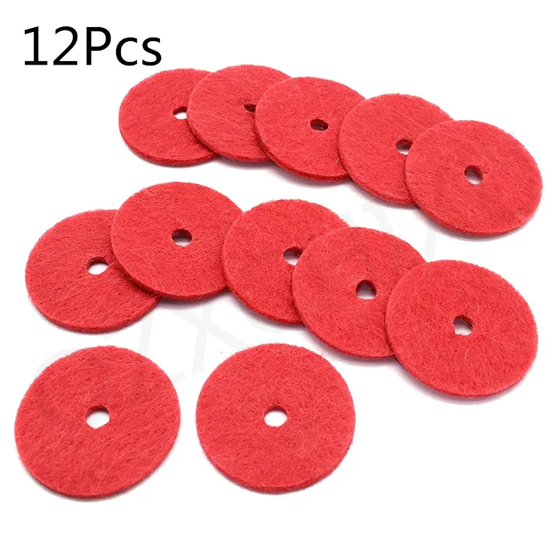 Piezas de máquina de coser, pasador de carrete, almohadillas de fieltro rojo, manualidades para máquina de coser Singer 5BB6054, 12 piezas