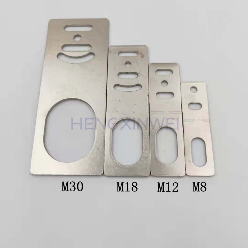 Proximity Switch Mounting Bracket L-Shaped/Straight 90/180 Degrees M8/M12/M18/M30 Sensors Support Cylinder Fixing Bracket