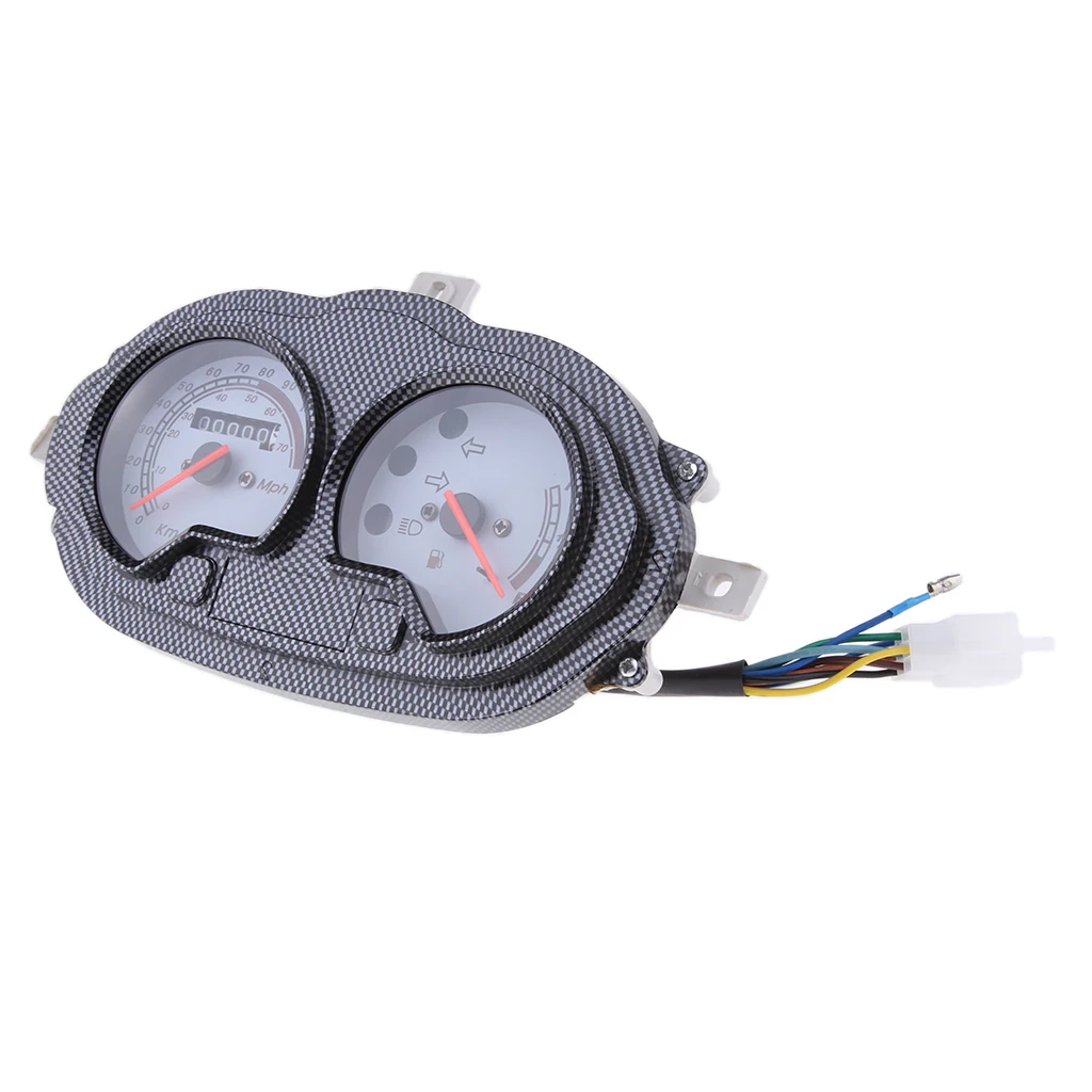 Scooter Speedometer Dash Instrument Gas Gauge Battery Level Gauge for ATV Quad Moped B05, B08 Scooter Motorcycle 50cc 80cc 125cc