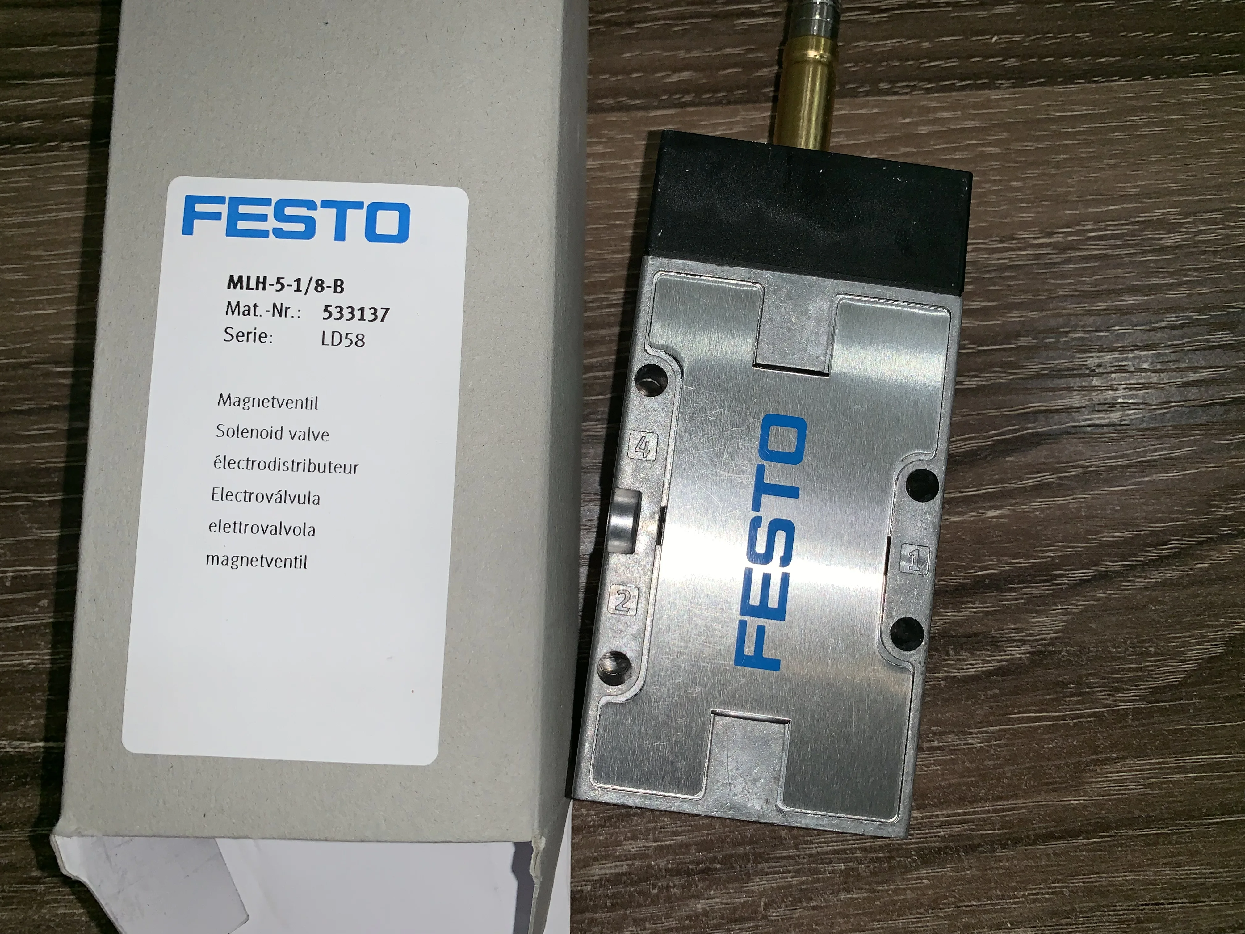 MLH-5-1/8-B 533137 solenoid valves  body  FESTO without Coil free shipping