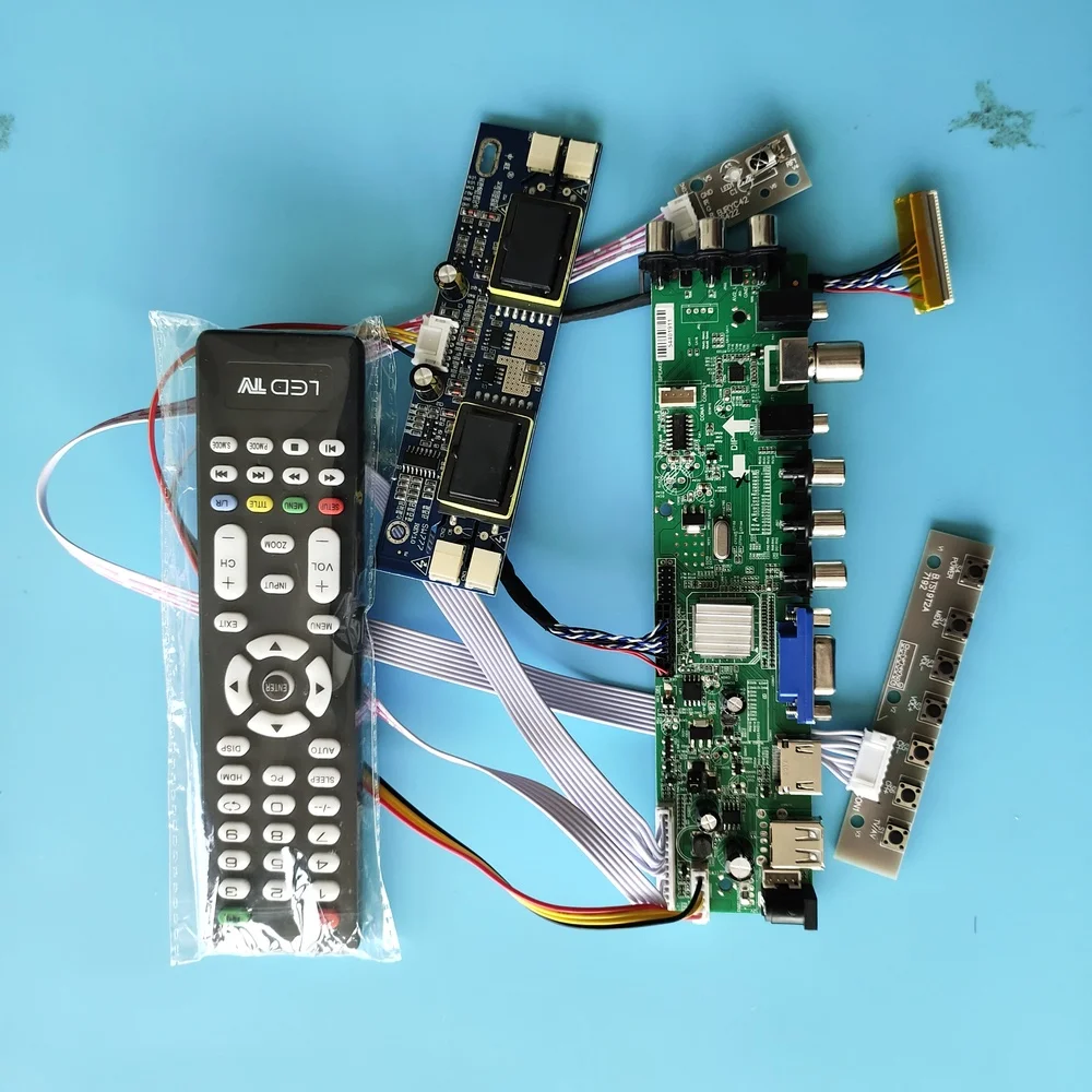 Kit for M220Z1-L02/M220Z1-L05 4 CCFL 1680X1050 HDMI VGA Controller Digital LCD Panel USB DVB-T2 DVB-T board remote TV 30pin 22