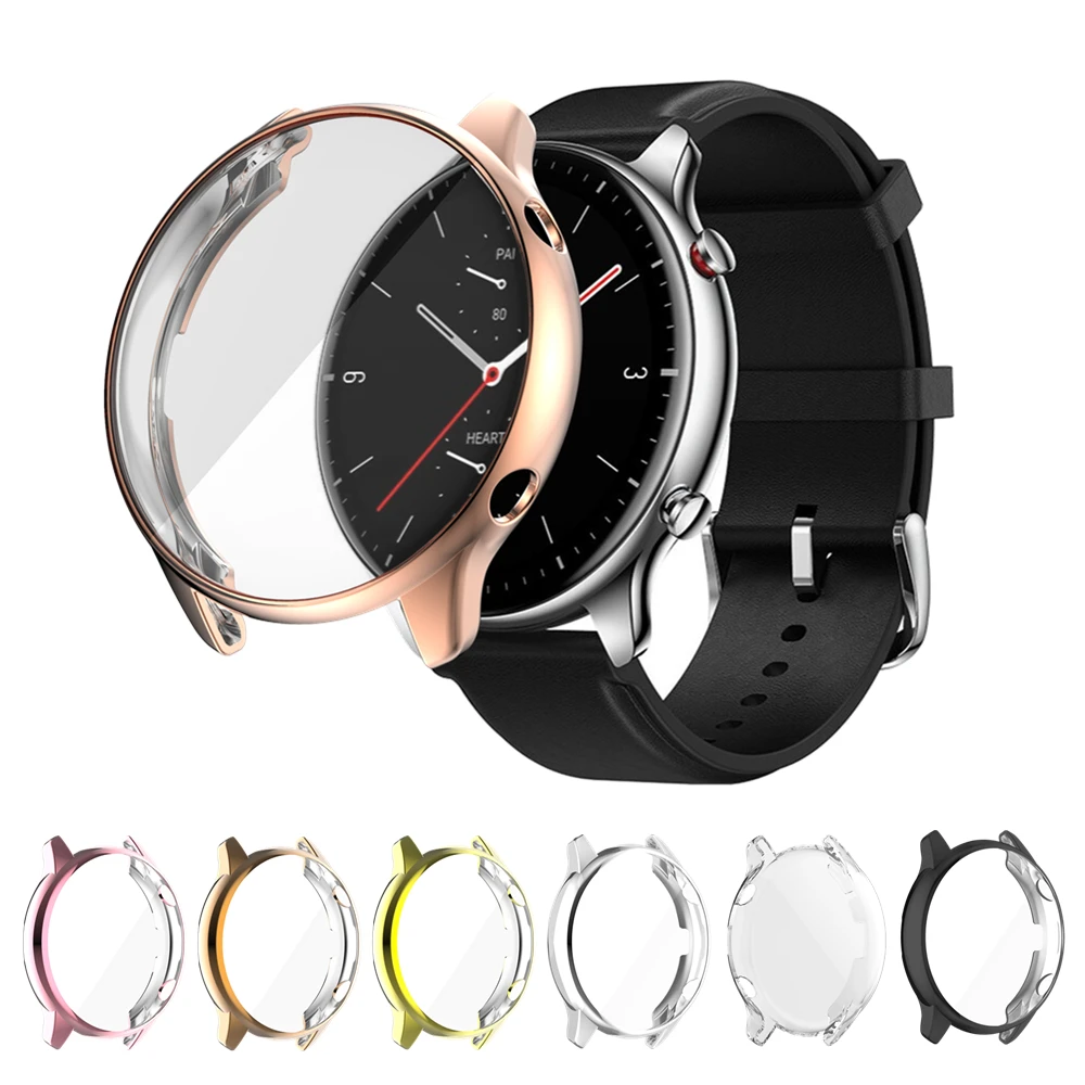 Custodia protettiva per schermo in TPU morbido per Xiaomi Huami Amazfit GTR 2/2e placcatura custodia protettiva completa per Amazfit GTR2 2e