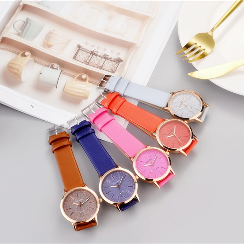 Fashion Leather Women Watches Simple Quartz Ladies Wrist Watch Sales Female Clock Dropshipping Gift zegarek damski montre femme