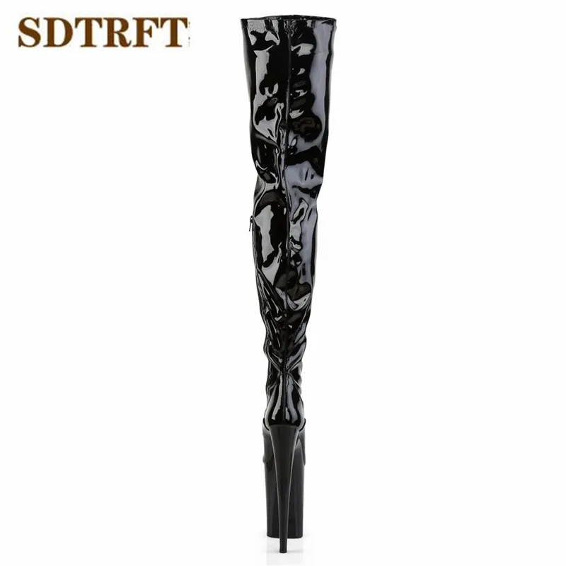 SDTRFT Fashion Show 23cm Thin Heels Over The Knee Boots Platform Unisex Botas Mujer Ladies Wedding Pumps Women's Party Shoes