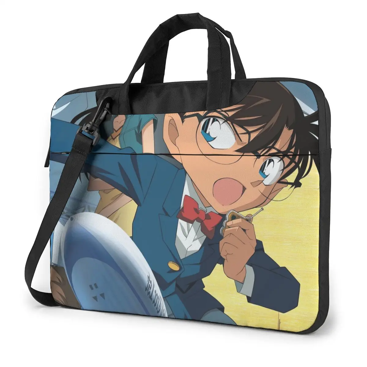 Detective Conan Laptop Bag Case Protective Vintage Computer Bag Bicycle Crossbody Laptop Pouch